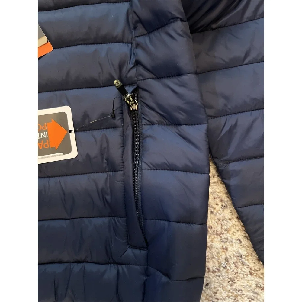Hawke & Co Men's Sz S Pro series New With Tags Quilted Hoodie Jacket Blue